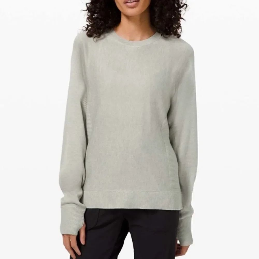 Lululemon Cashlu Knit Pullover Sweater Fern Green 2/4
